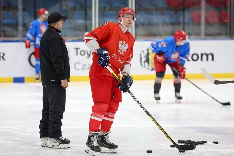 Ice Hockey. Poland national team. Training. 22.04.2024