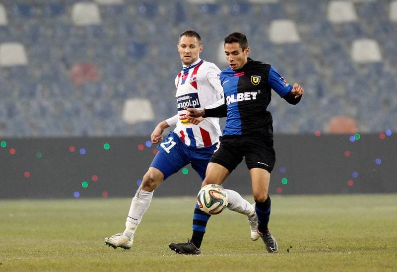Football. T-Mobile Ekstraklasa. Podbeskidzie Bielsko Biala - Zawisza Bydgoszcz. 14.12.2014