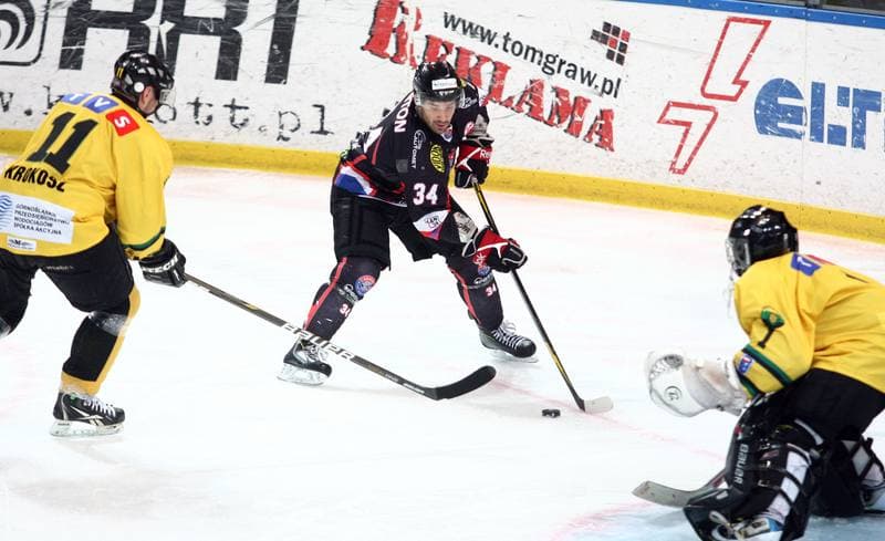Ice Hockey. Polska Hokej Liga. HC GKS Katowice - Ciarko KH Sanok. 09.01.2015