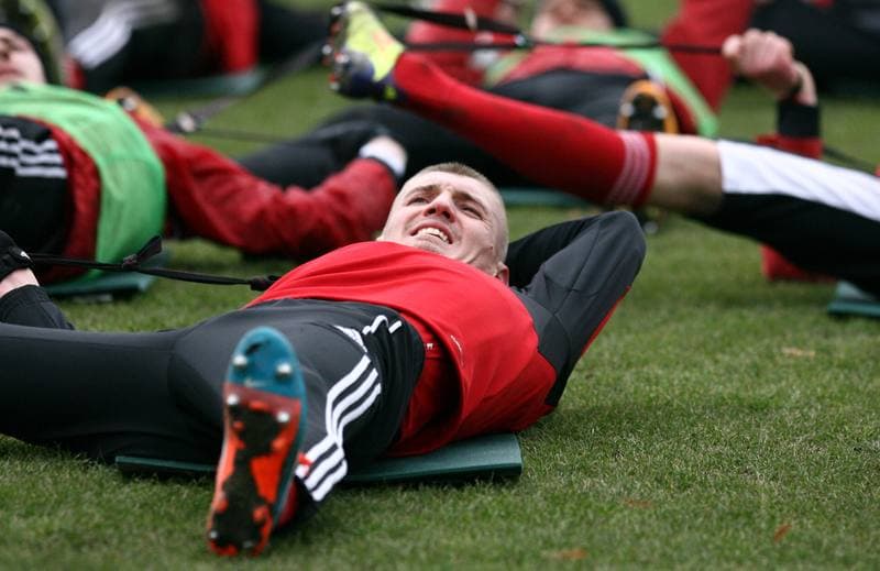 Football. Gornik Zabrze. Training. 07.01.2016
