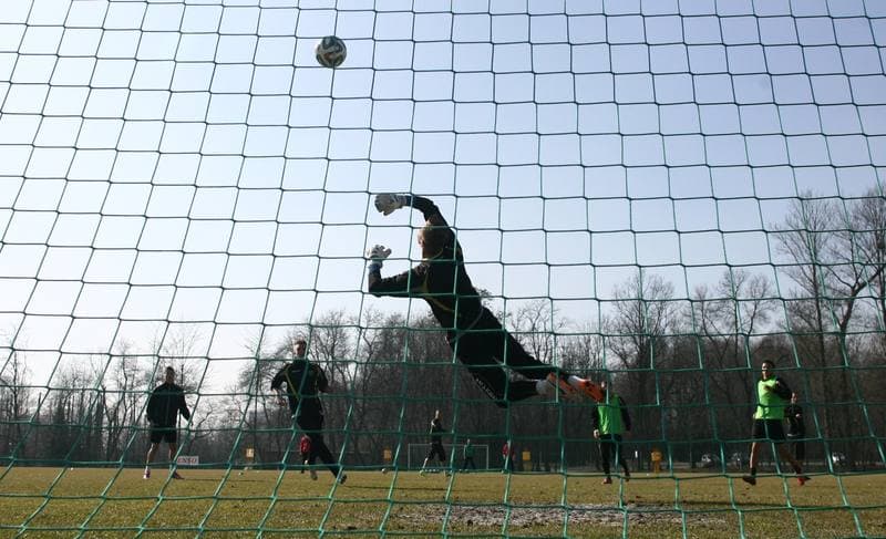 Football. GKS Katowice. Training. 19.01.2015