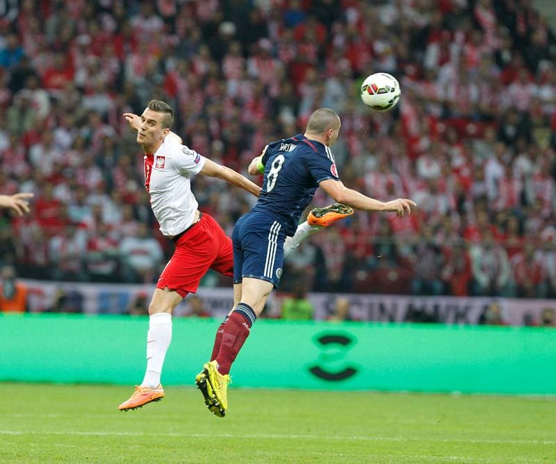 Football. UEFA European Qualifiers. Poland - Scotland. 14.10.2014