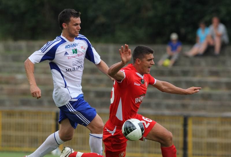 Football. Sparing. Widzew Lodz - Podbeskidzie Bielsko-Biala. 19.07.2011