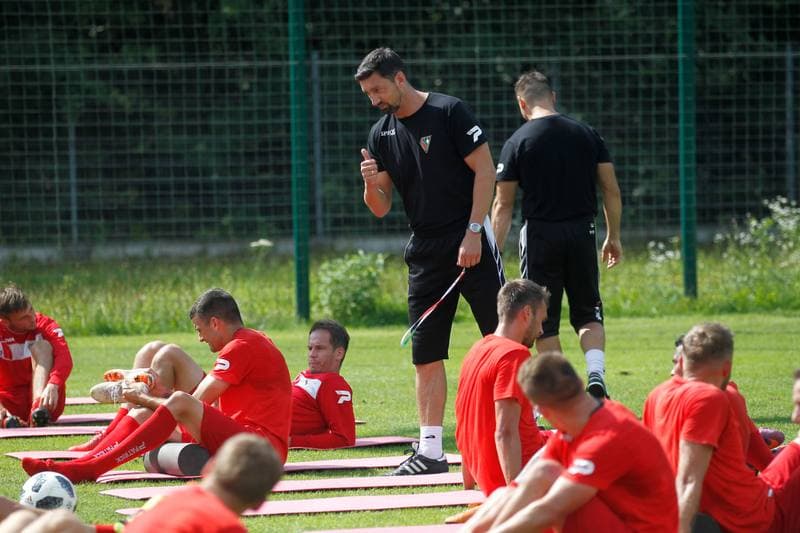 Football. Zaglebie Sosnowiec. Training. 06.09.2018