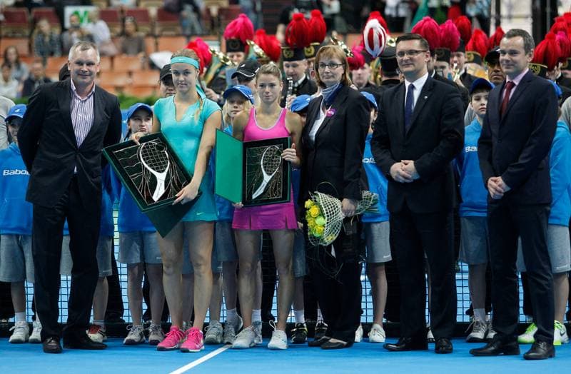 Tennis. Katowice Open 2015. Camila Giorgi - Magda Linette. 08.04.2015