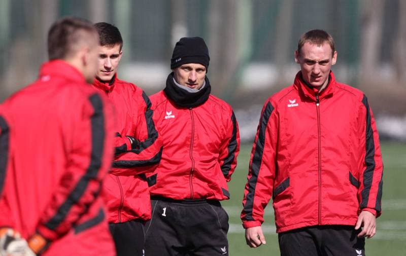 Football. Gornik Zabrze. Training. 05.03.2012