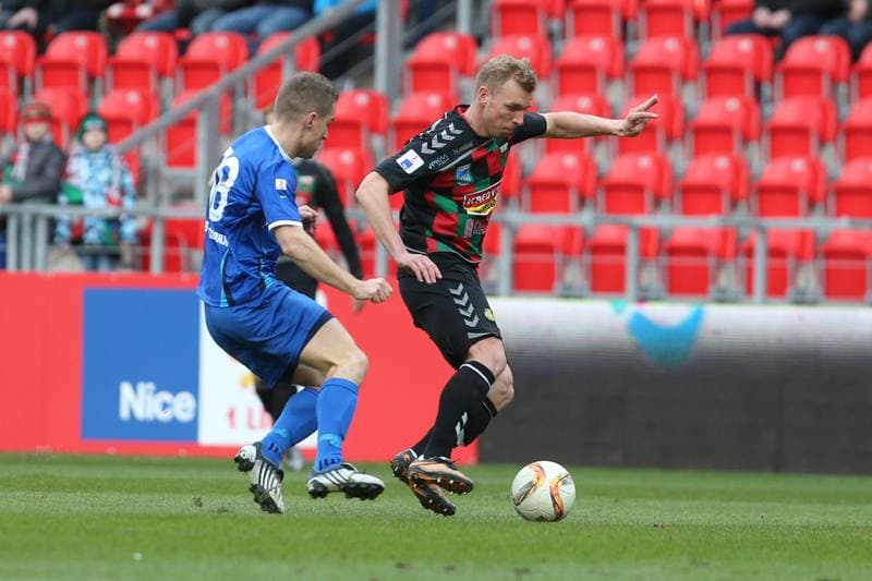 Football. Nice I Liga. GKS Tychy - MKS Kluczbork. 11.03.2017
