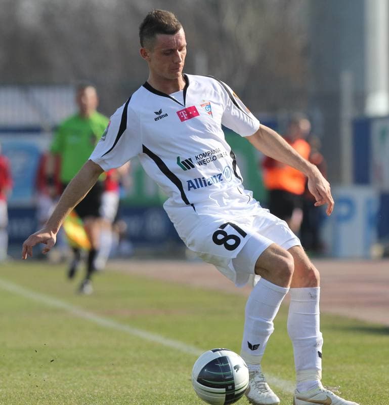 Football. T-Mobile Ekstraklasa. Gornik Zabrze - LKS Lodz. 17.03.2012