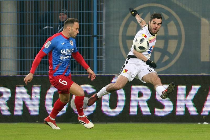 Football. Lotto Ekstraklasa. Piast Gliwice - Jagiellonia Bialystok. 12.02.2018