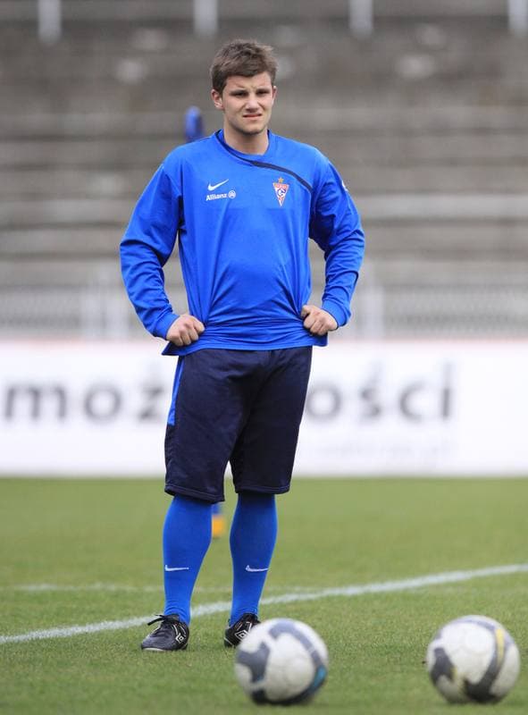 Football. Gornik Zabrze. Training. 11.01.2011