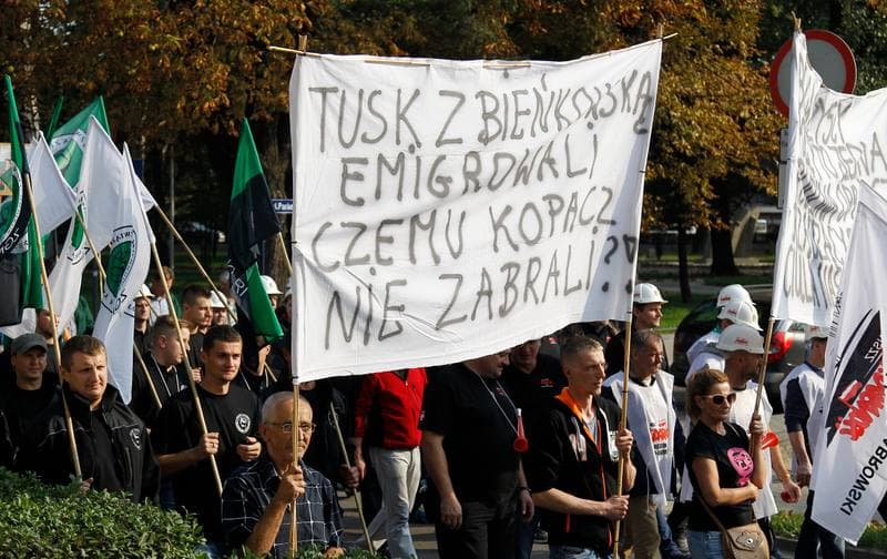 Mining. Protest. Brzeszcze. 05.10.2015