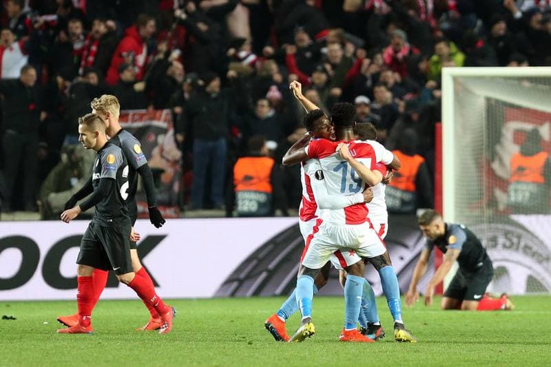 Football. UEFA Europa League. Slavia Prague - Sevilla FC. 14.03.2019