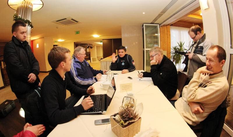 Football. Ruch Chorzow. Training. 17.01.2012
