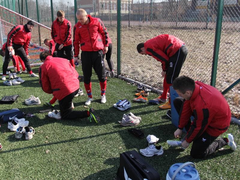 Football. Gornik Zabrze. Training. 05.03.2012