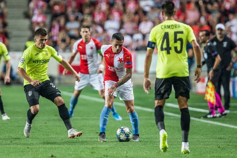 Football. UEFA Champions League. Slavia Prague - CFR Cluj. 28.08.2019