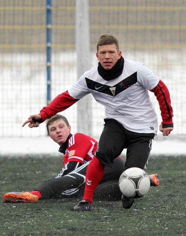 Football. Tychy Sparing. GKS Tychy - Podbeskidzie Bielsko-Biala. 19.01.2013