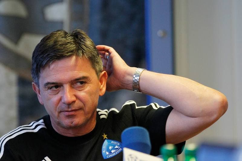 Football. Ruch Chorzow. Press Conference. 14.07.2016
