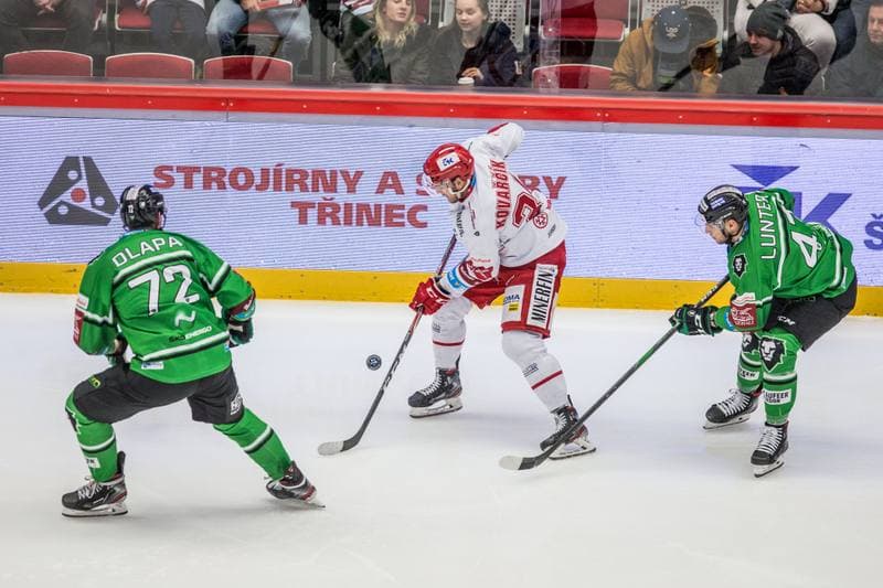 Ice Hockey. Tipsport Extraliga. Ocelari Trinec - BK Mlada Boleslav. 12.02.2020