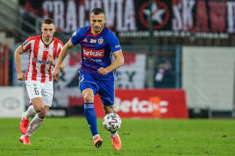Football. PKO BP Ekstraklasa. Piast Gliwice - Cracovia Krakow. 22.02.2020