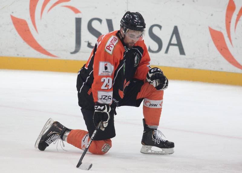 Ice Hockey. Polska Liga Hokejowa. JKH GKS Jastrzebie - Comarch Cracovia Krakow. 29.03.2013