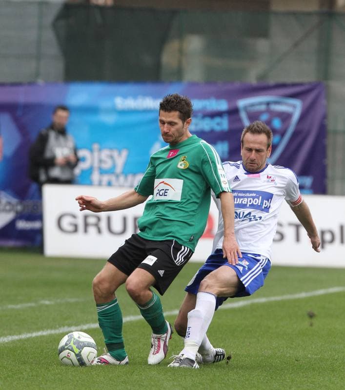Football. T-Mobile Ekstraklasa. Podbeskidzie Bielsko-Biala - GKS Belchatow. 20.04.2013
