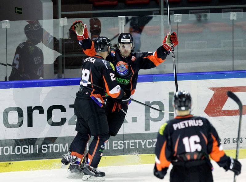 Ice Hockey. Polska Hokej Liga. Naprzod Janow - Ciarko KH Sanok. 18.01.2015