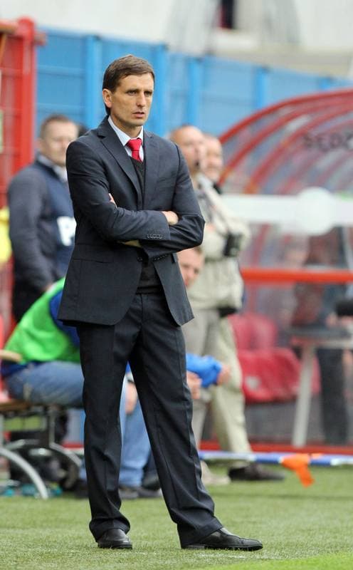 Football. T-Mobile Ekstraklasa. Piast Gliwice - Slask Wroclaw. 12.05.2013