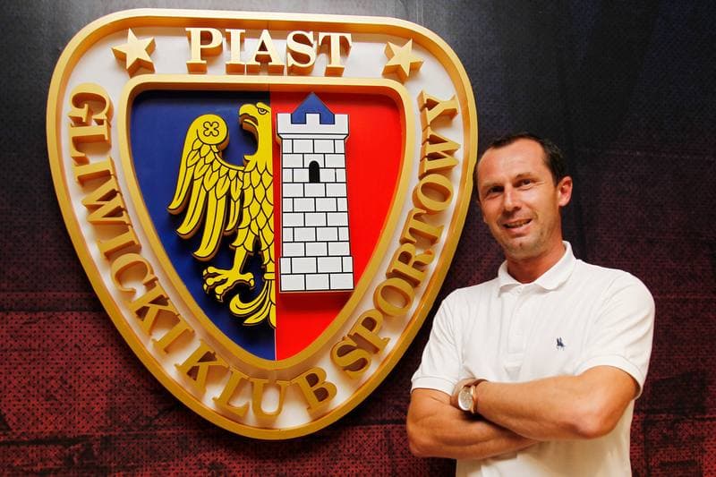 Football. Piast Gliwice. Press Conference. 01.09.2016