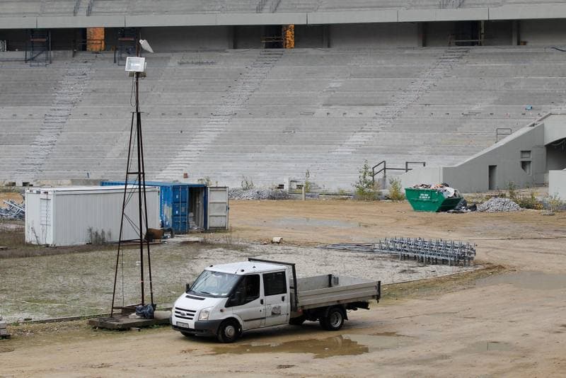 Football. Stadion Slaski. Construction. 24.10.2016