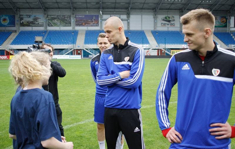 Football. Piast Gliwice. Press Conference. 27.05.2015