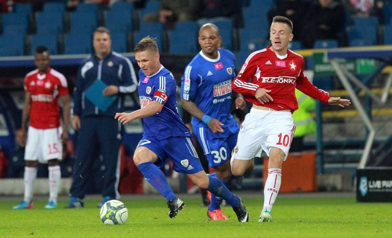 Football. T-Mobile Ekstraklasa. Wisla Krakow - Piast Gliwice. 13.09.2013