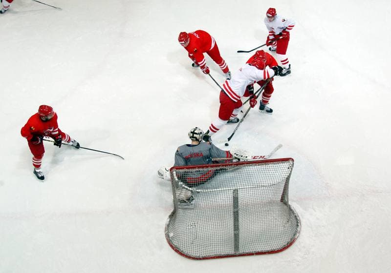 Ice Hockey. Poland national team. Training. 13.04.2016