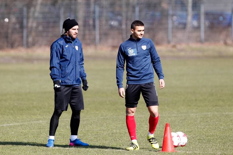 Football. Piast Gliwice. Training. 08.03.2017