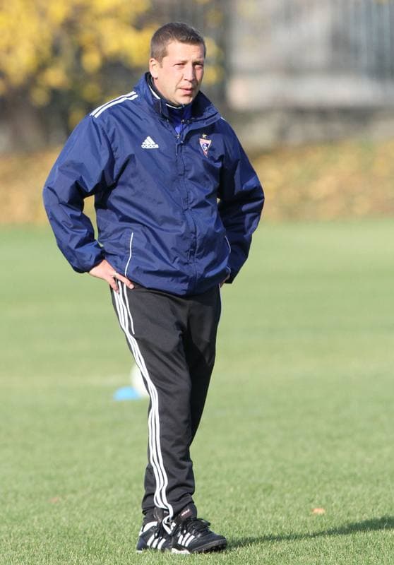 Football. Gornik Zabrze. Training. 01.11.2013