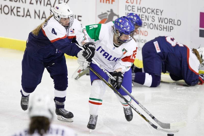 Ice Hockey. Women's World Championship. Slovakia - Italy. 09.04.2017