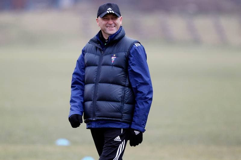 Football. Gornik Zabrze. Training. 08.01.2014
