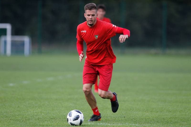 Football. Zaglebie Sosnowiec. Training. 06.09.2018