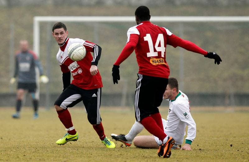 Football. Sparing. Zaglebie Sosnowiec - Gornik Zabrze. 18.01.2014
