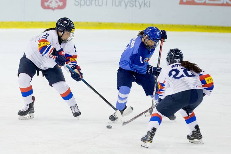 Ice Hockey. Women's World Championship Division 1 Group B. Italy - Korea. 14.04.2022