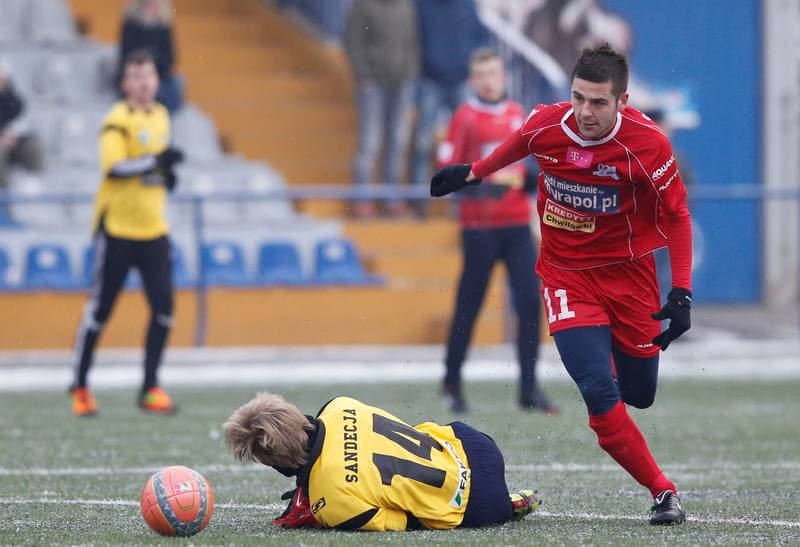 Football. Friendly Match. Podbeskidzie Bielsko Biala - Sandecja Nowy Sacz. 23.01.2014