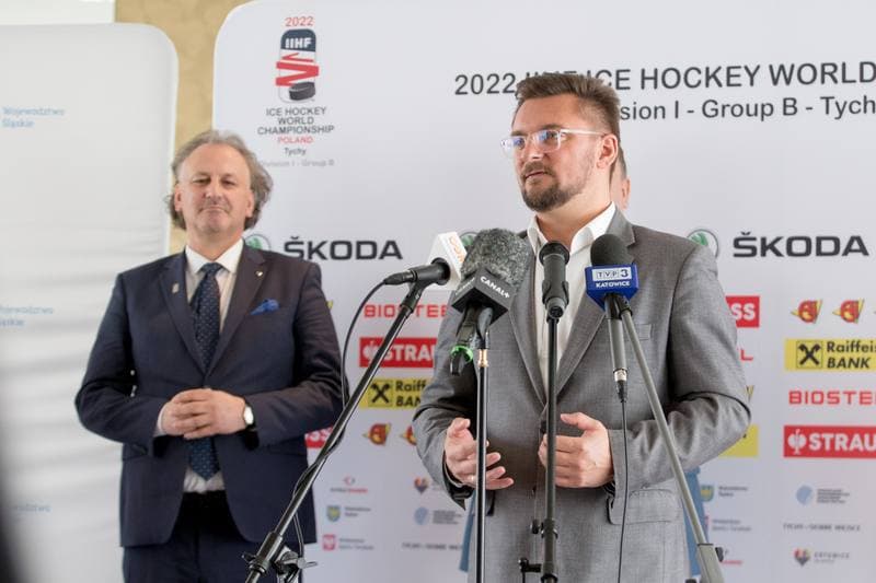 Ice Hockey. Poland national team. Press Conference. 21.04.2022