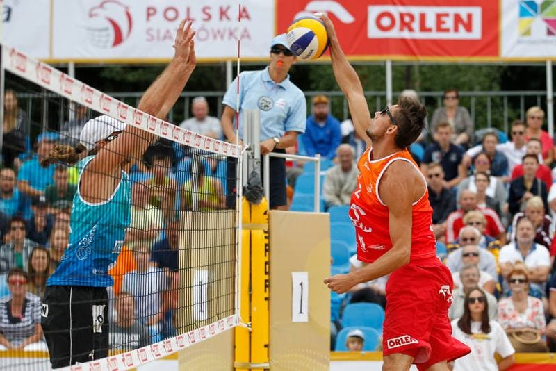 Beach Volleyball. Orlen Mistrzostwa Polski. Maciej Rudol - Michal Chwieduk. 13.08.2017
