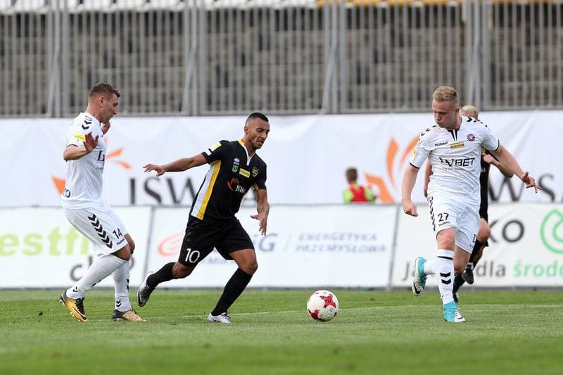 Football. Fortuna I Liga. GKS 1962 Jastrzebie - Garbarnia Krakow. 15.09.2018