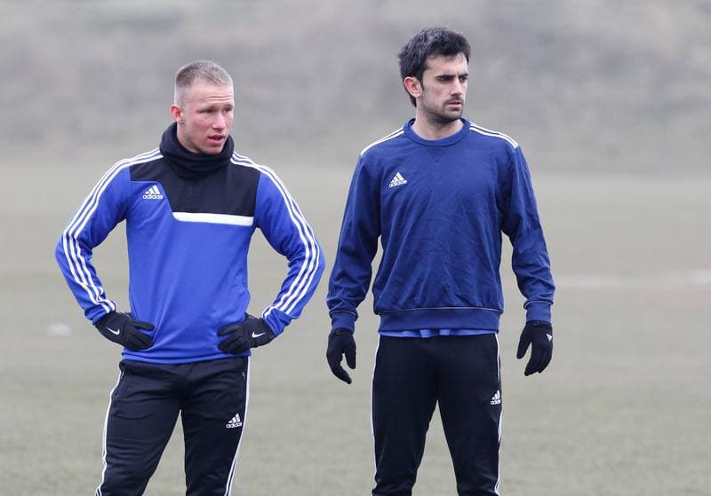 Football. Piast Gliwice. Training. 06.02.2014