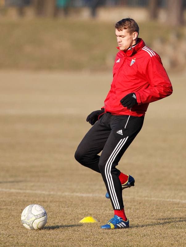 Football. Gornik Zabrze. Training. 07.01.2016