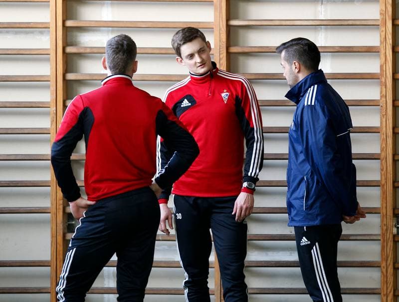 Football. Gornik Zabrze. Training. 07.01.2016