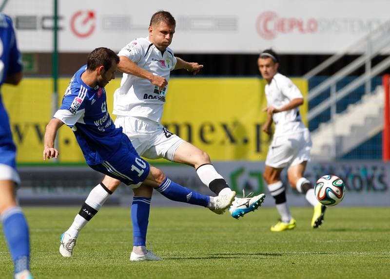 Football. T-Mobile Ekstraklasa. Ruch Chorzow - Gornik Leczna. 27.07.2014