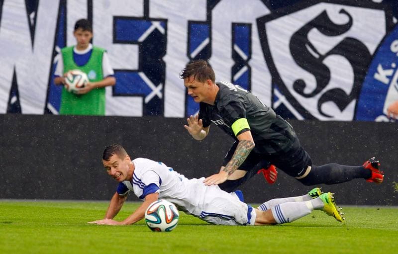Football. UEFA Europa League. Ruch Chorzow - Esbjerg FB. 31.07.2014