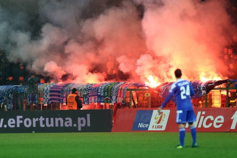 Football. Nice I Liga. GKS Katowice - Ruch Chorzow. 22.10.2017
