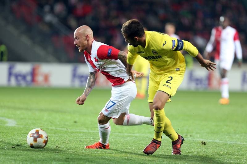 Football. UEFA Europa League. Slavia Prague - Villarreal CF. 02.11.2017